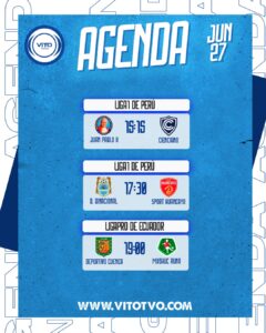 Partidos destacados del viernes 27 de junio