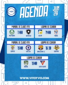 Partidos destacados del sábado 28 de junio