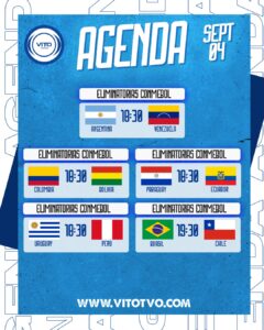 Partidos destacados del jueves 4 de septiembre