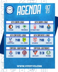 Partidos destacados del jueves 23 de octubre