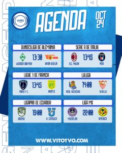 Partidos destacados del viernes 24 de octubre