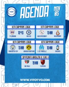 Partidos destacados del miércoles 5 de noviembre