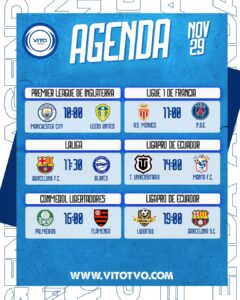 Partidos destacados del sábado 29 de noviembre