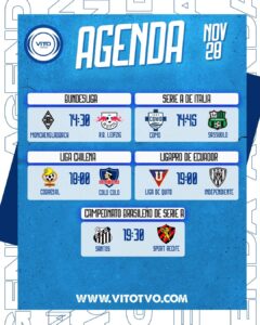 Partidos destacados del viernes 28 de noviembre