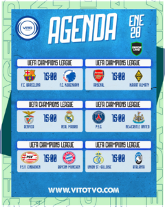 Partidos destacados del miércoles 28 de enero