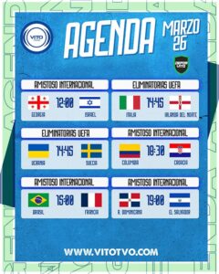 Partidos destacados del jueves 26 de marzo