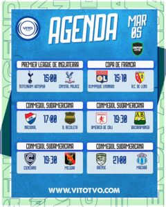 Partidos destacados del jueves 5 de marzo