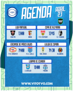 Partidos destacados del jueves 23 de abril