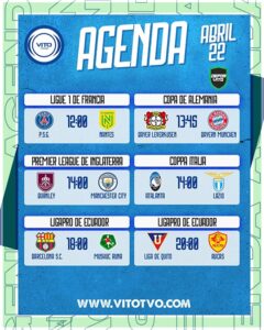 Partidos destacados del miércoles 22 de abril