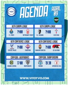 Partidos destacados del jueves 9 de abril