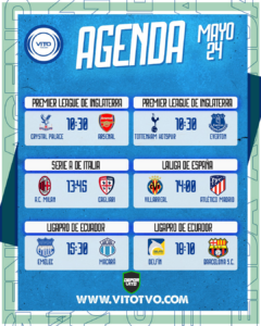 Partidos destacados del domingo 24 de mayo