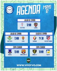 Partidos destacados del martes 12 de mayo