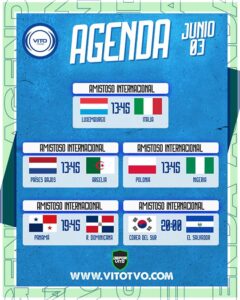 Partidos destacados del miércoles 3 de junio
