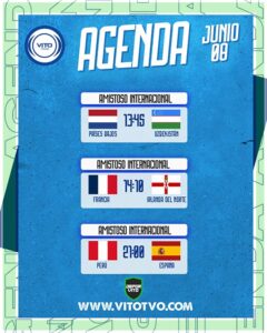 Partidos destacados del lunes 8 de junio