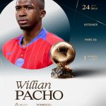WILLIAN PACHO ES EL SEGUNDO ECUATORIANO NOMINADO AL BALÓN DE ORO